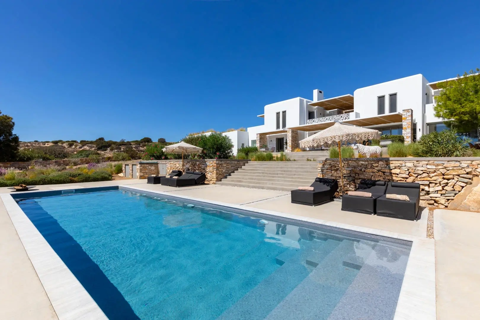 1 - vente villa vue mer paros - cyclades egée méridionale grèce