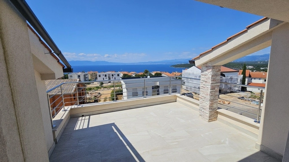 1 - vente appartement vue mer njivice primorje-gorski kotar croatie