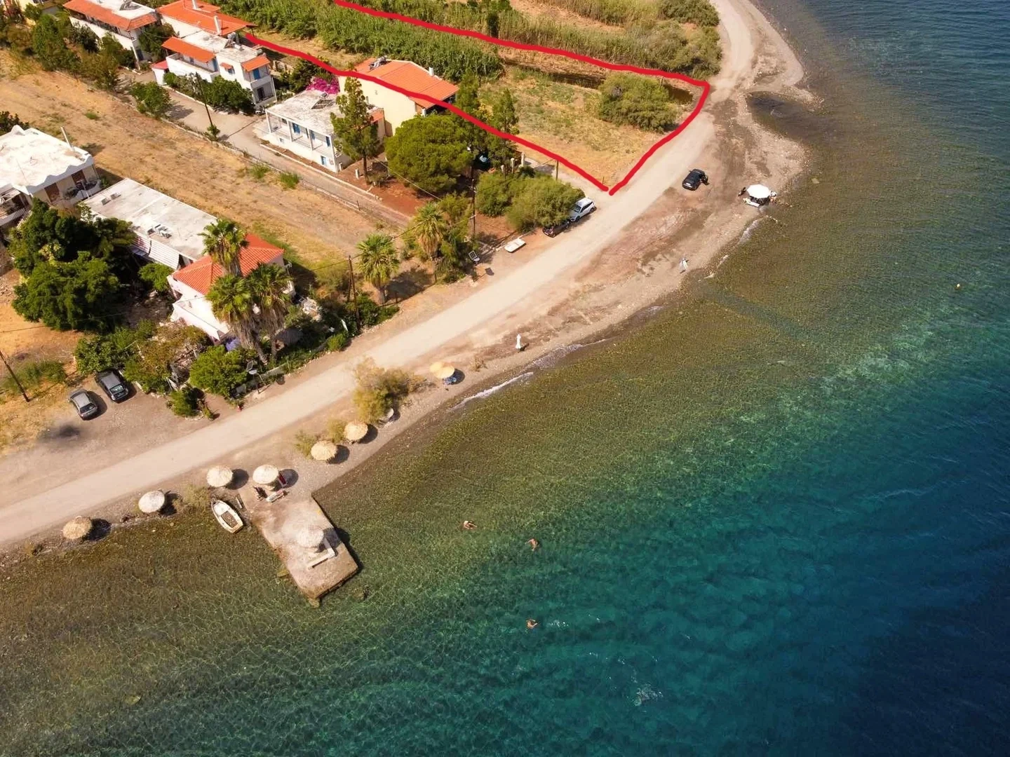 2 - venta terreno frente al mar kalloni ática grecia
