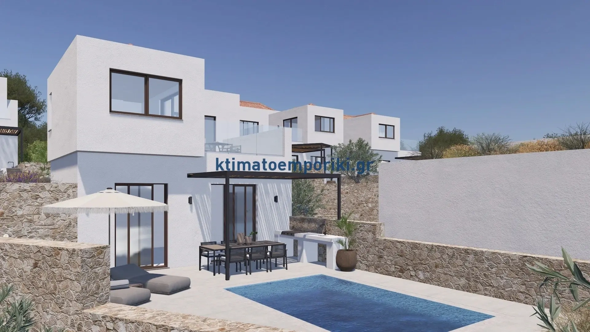 2 - venda casa vista de mar rhodes egeu meridional grécia