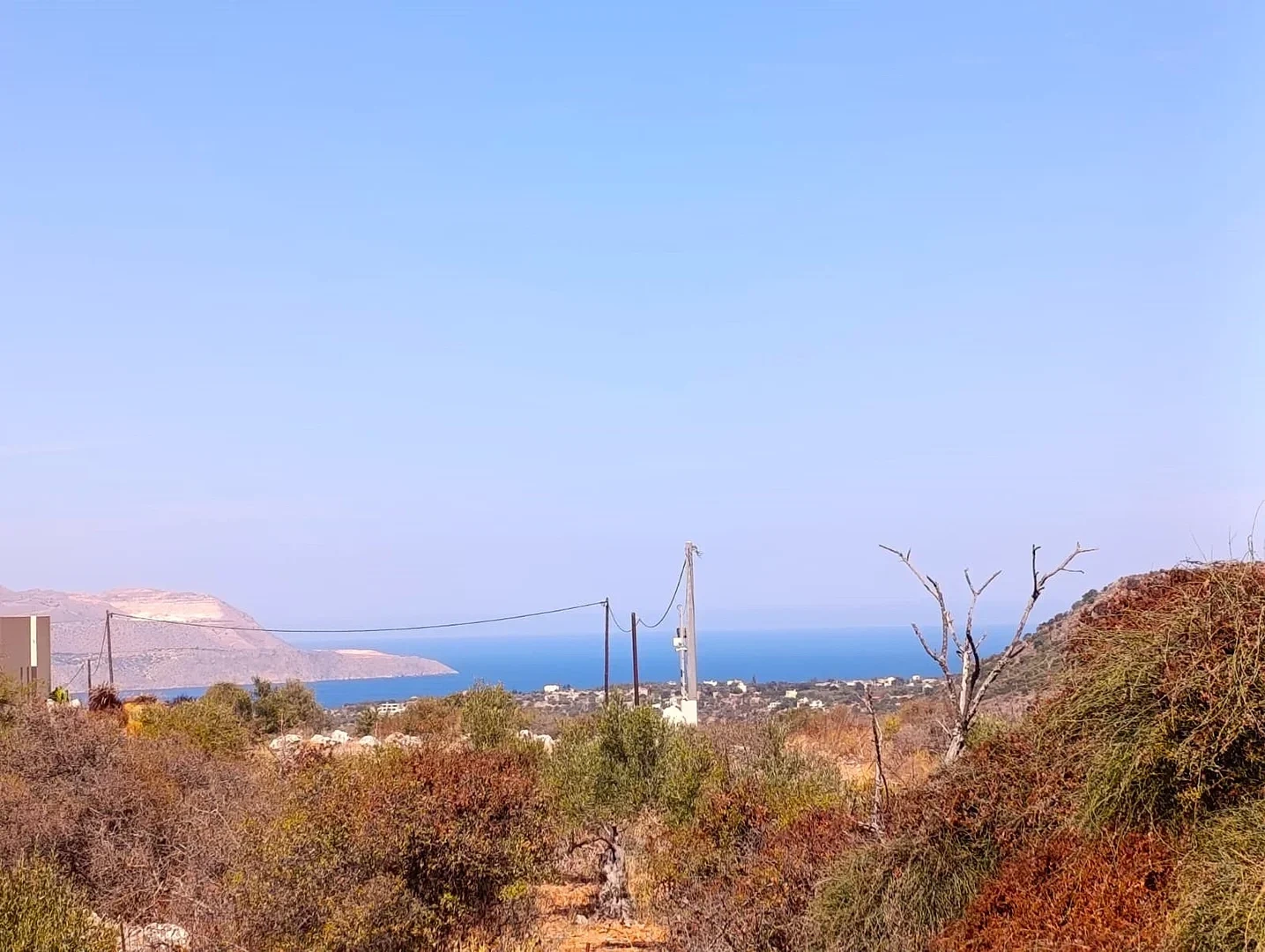1 - venda terreno vista de mar xirostérni creta grécia