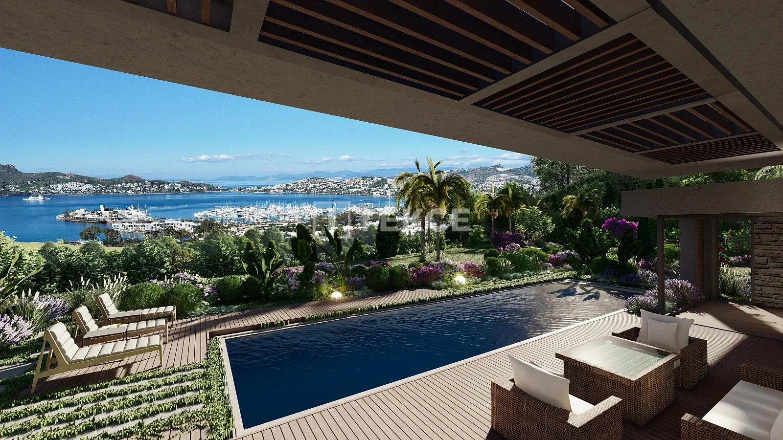 2 - продажа дом вид моря bodrum muğla турция