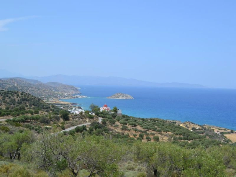 1 - vente terrain vue mer mókhlos crète grèce