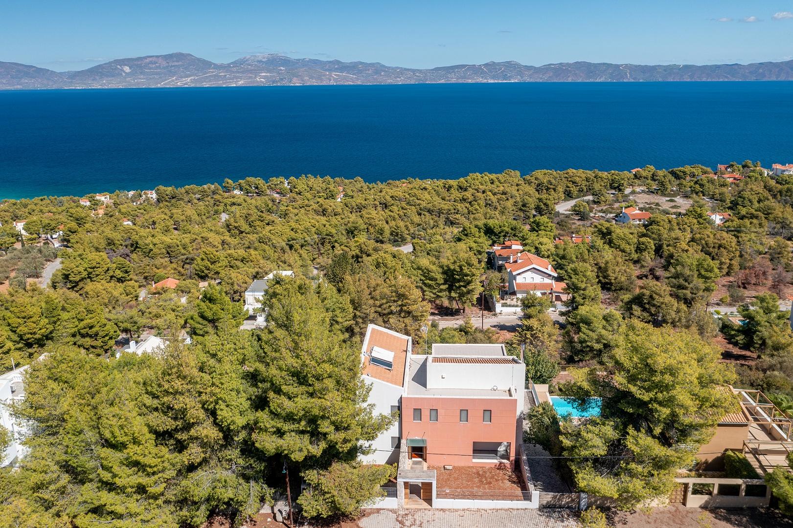 1 - vente maison vue mer theológos grèce centrale grèce