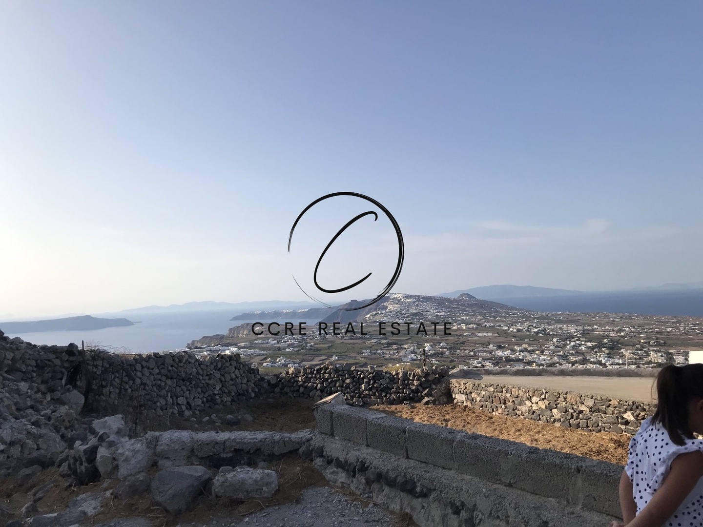 1 - sea view plot of land for sale in santorini - cyclades south aegean greece