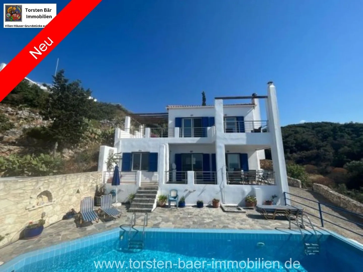 1 - vente villa vue mer pláka crète grèce