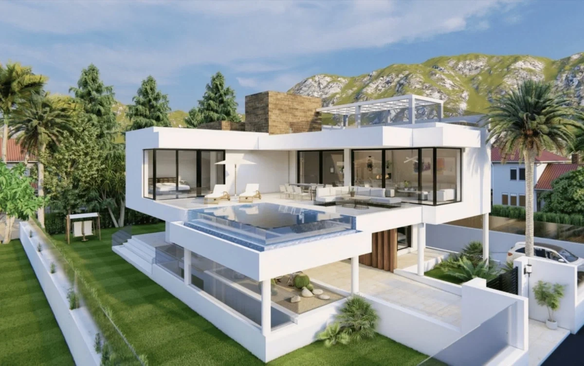 Casa frente al mar con terraza