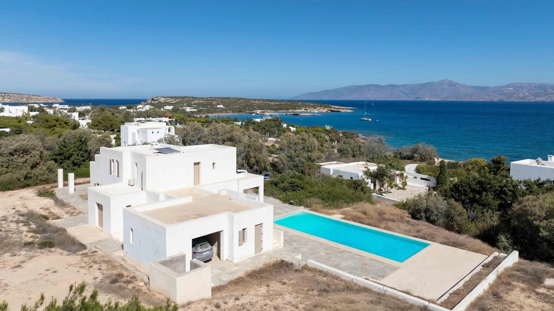 2 - продажа villa пляж пешком парос - киклады южные эгейские острова греция