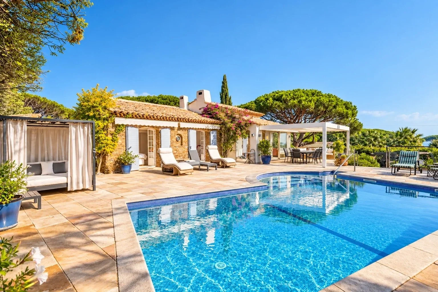 1 - vente villa vue mer sainte-maxime var france