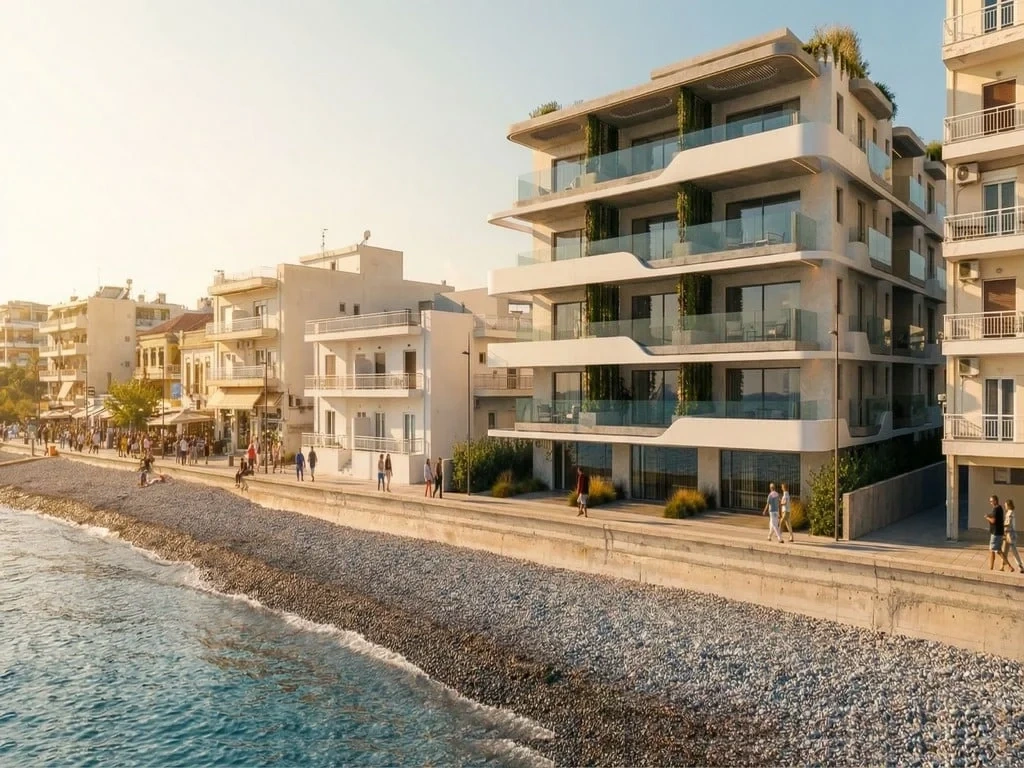 2 - verkoop appartement uitzicht op zee loutráki crete griekenland