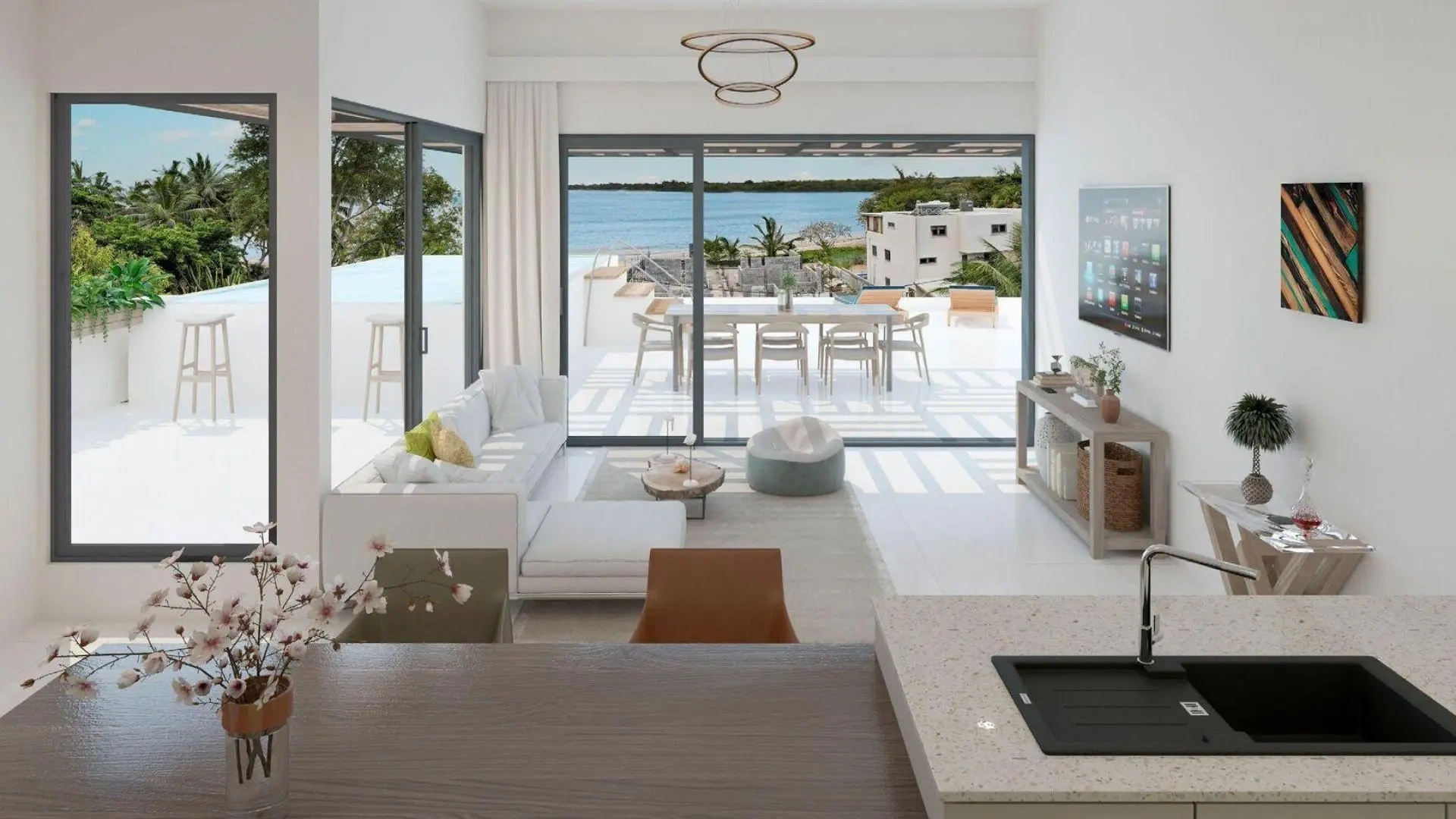 2 - vendita appartamento vista mare tamarin rivière noire mauritius