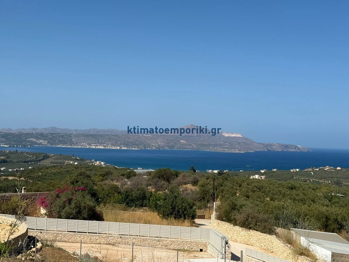 1 - vente terrain vue mer tsivarás crète grèce