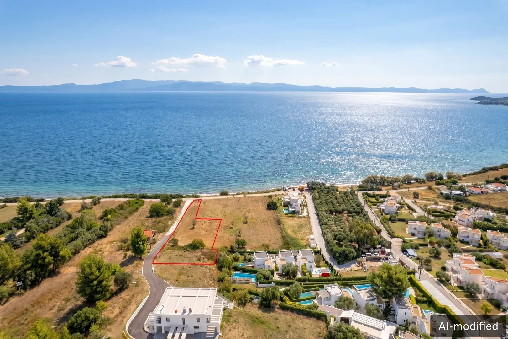 1 - продажа территория вид моря palioúri центральная македония греция