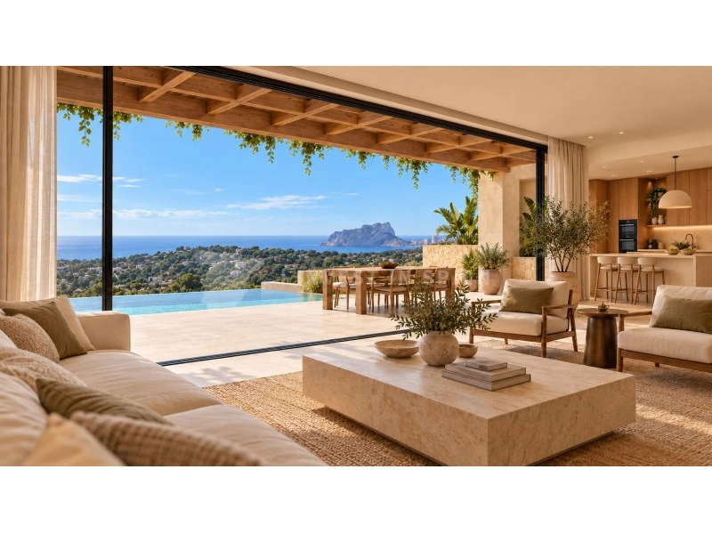 1 - vente villa vue mer moraira - costa blanca communauté valencienne espagne
