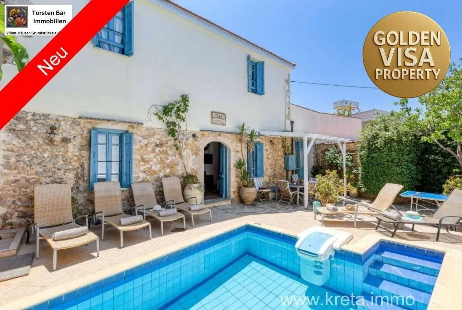 1 - vente villa vue mer pláka crète grèce