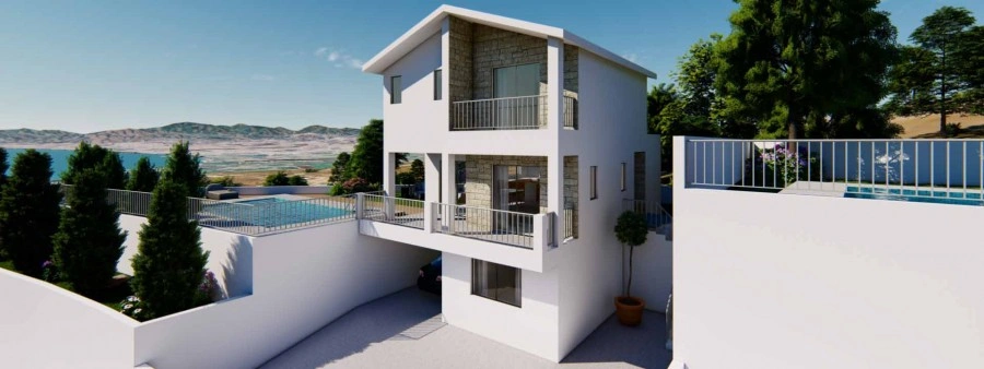 1 - продажа villa вид моря paphos пафос кипр