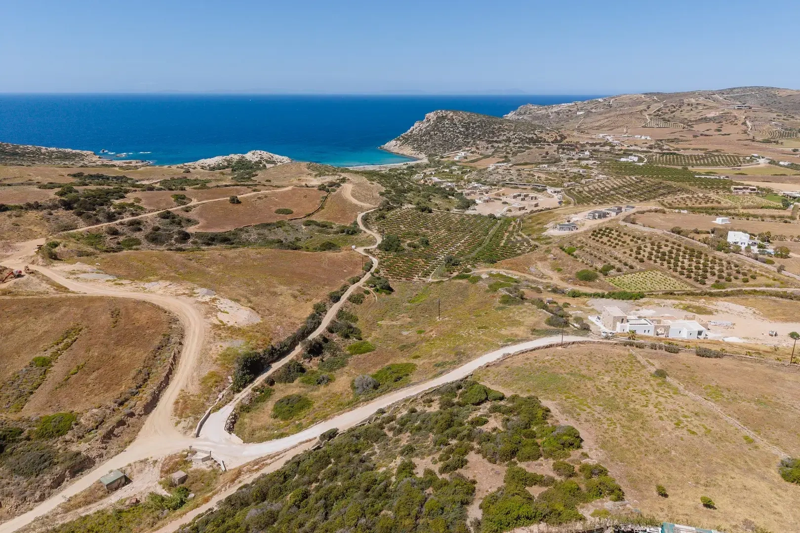1 - sea view plot of land for sale in antiparos - cyclades south aegean greece