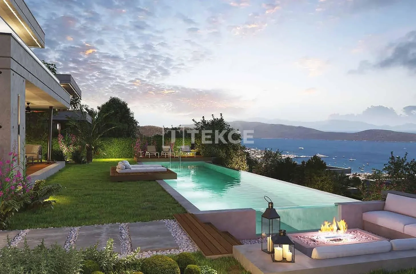2 - продажа дом вид моря bodrum muğla турция