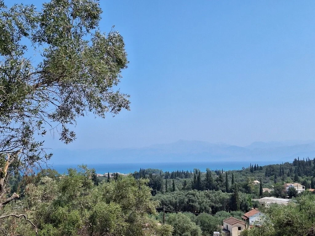 2 - vente terrain vue mer ágios stéfanos îles ioniennes grèce