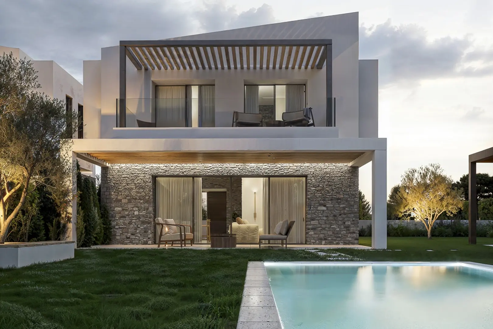 1 - vente villa vue mer pefkochori - chalcidique macédoine centrale grèce