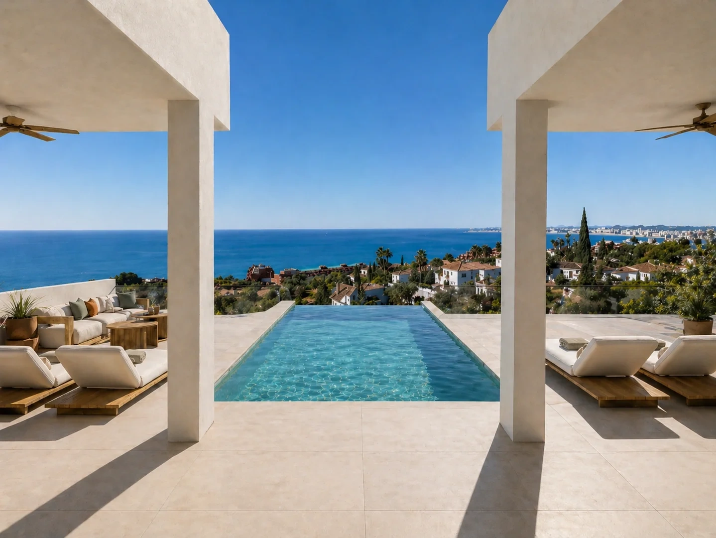 2 - sea view villa for sale in benalmadena - costa del sol andalusia spain