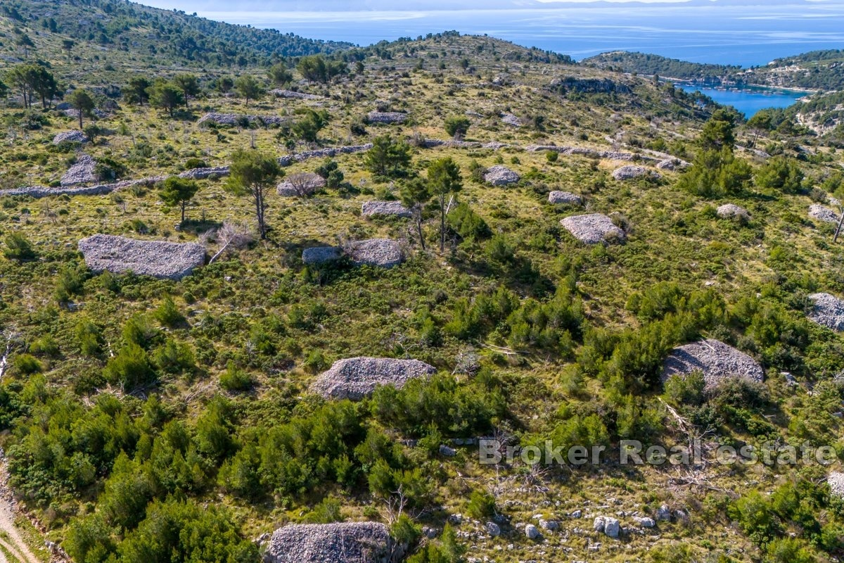 2 - vente terrain vue mer brač split-dalmatie croatie