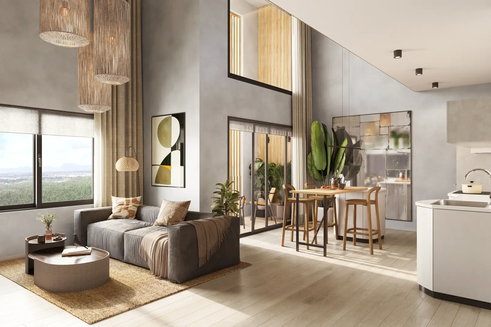 Appartement vue mer avec piscine