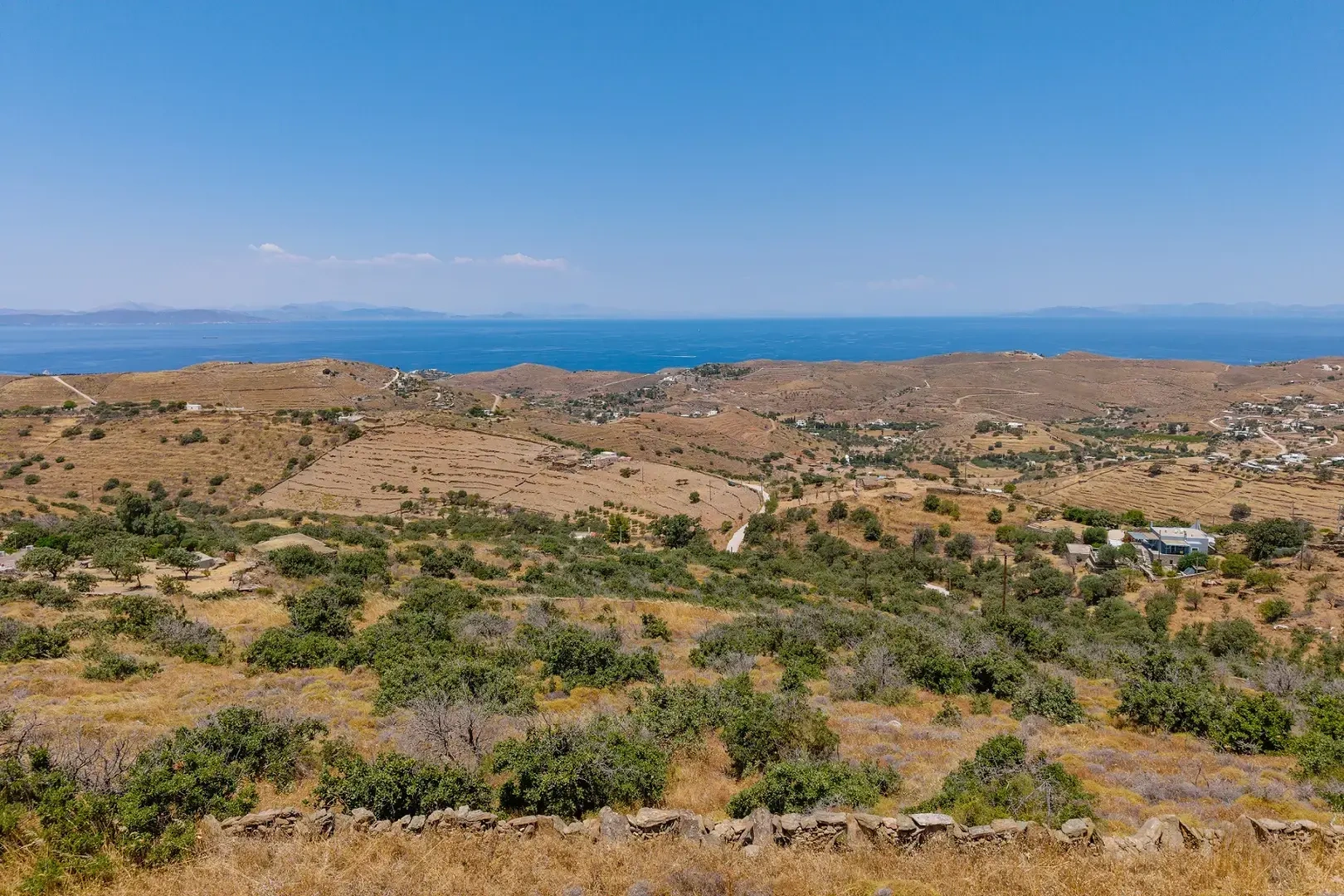 2 - sea view plot of land for sale in kea - cyclades south aegean greece