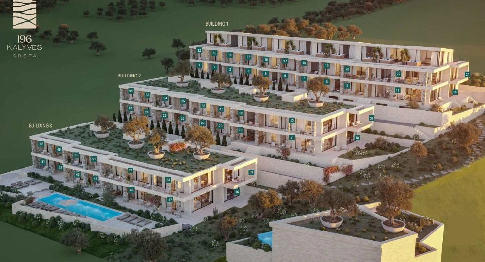 2 - venda apartamento vista de mar kalyves creta grécia