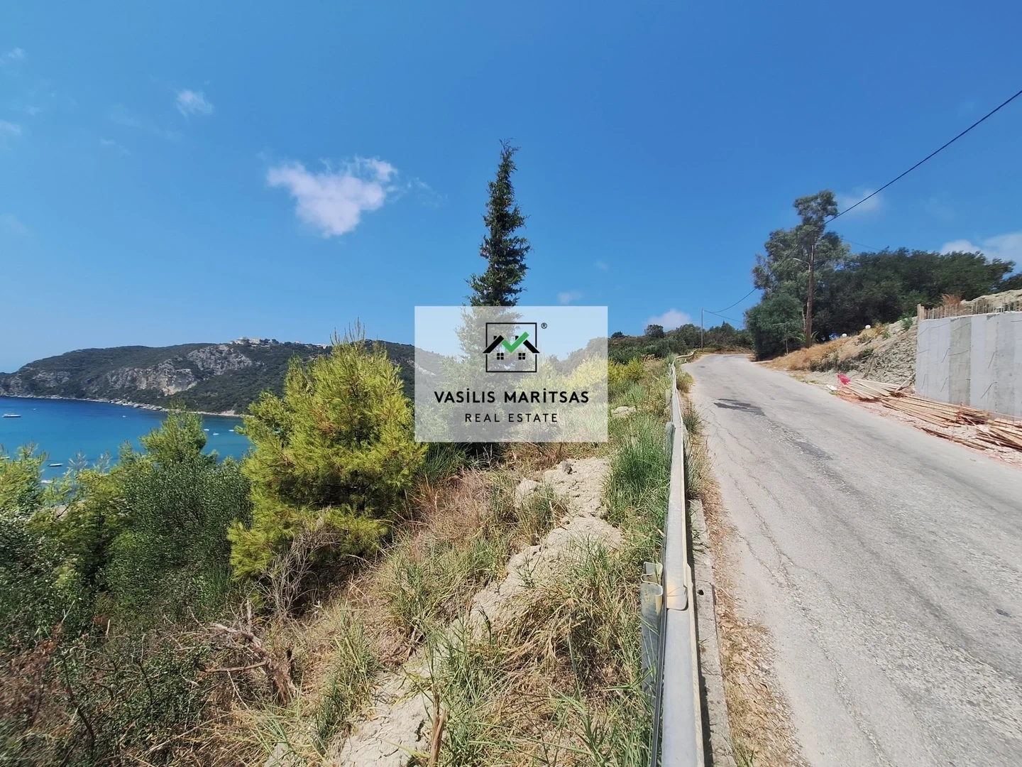 2 - vente terrain vue mer corfu îles ioniennes grèce