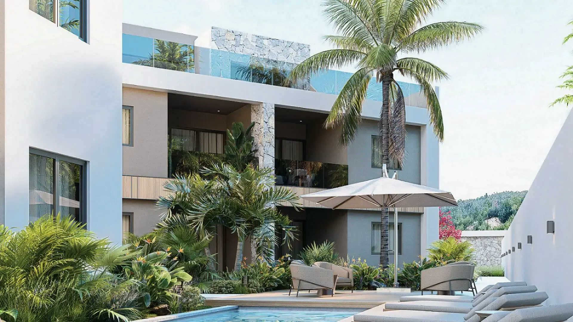1 - verkoop appartement uitzicht op zee tamarin rivière noire mauritius