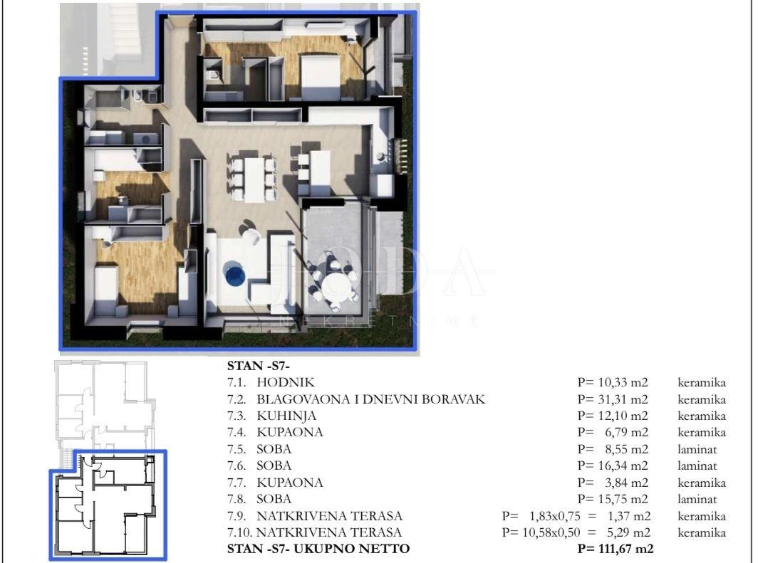 2 - vente appartement labin istrie croatie