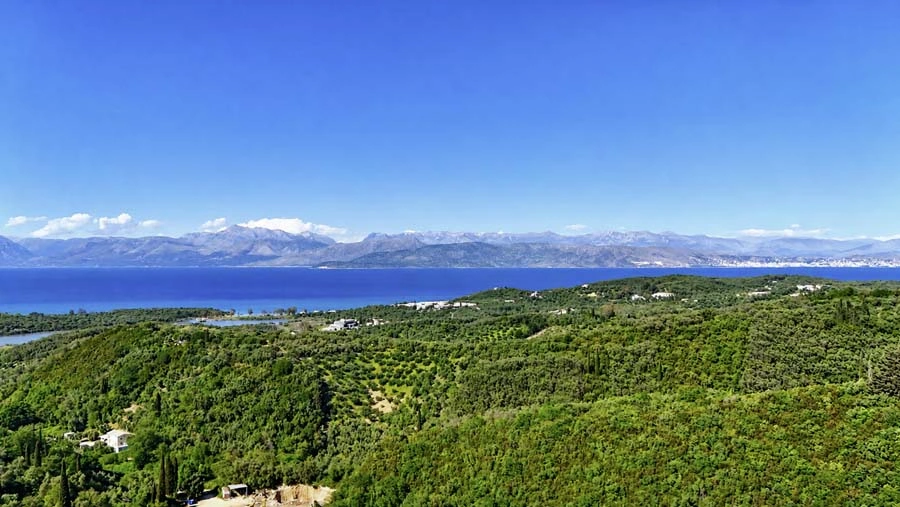2 - vente villa vue mer acharavi îles ioniennes grèce