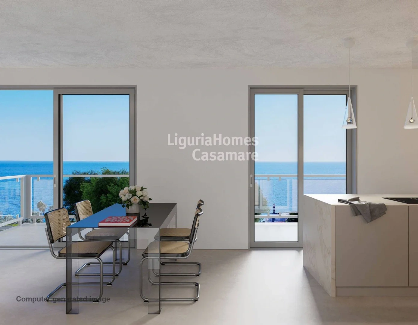 2 - продажа квартира вид моря santo stefano al mare лигурия италия