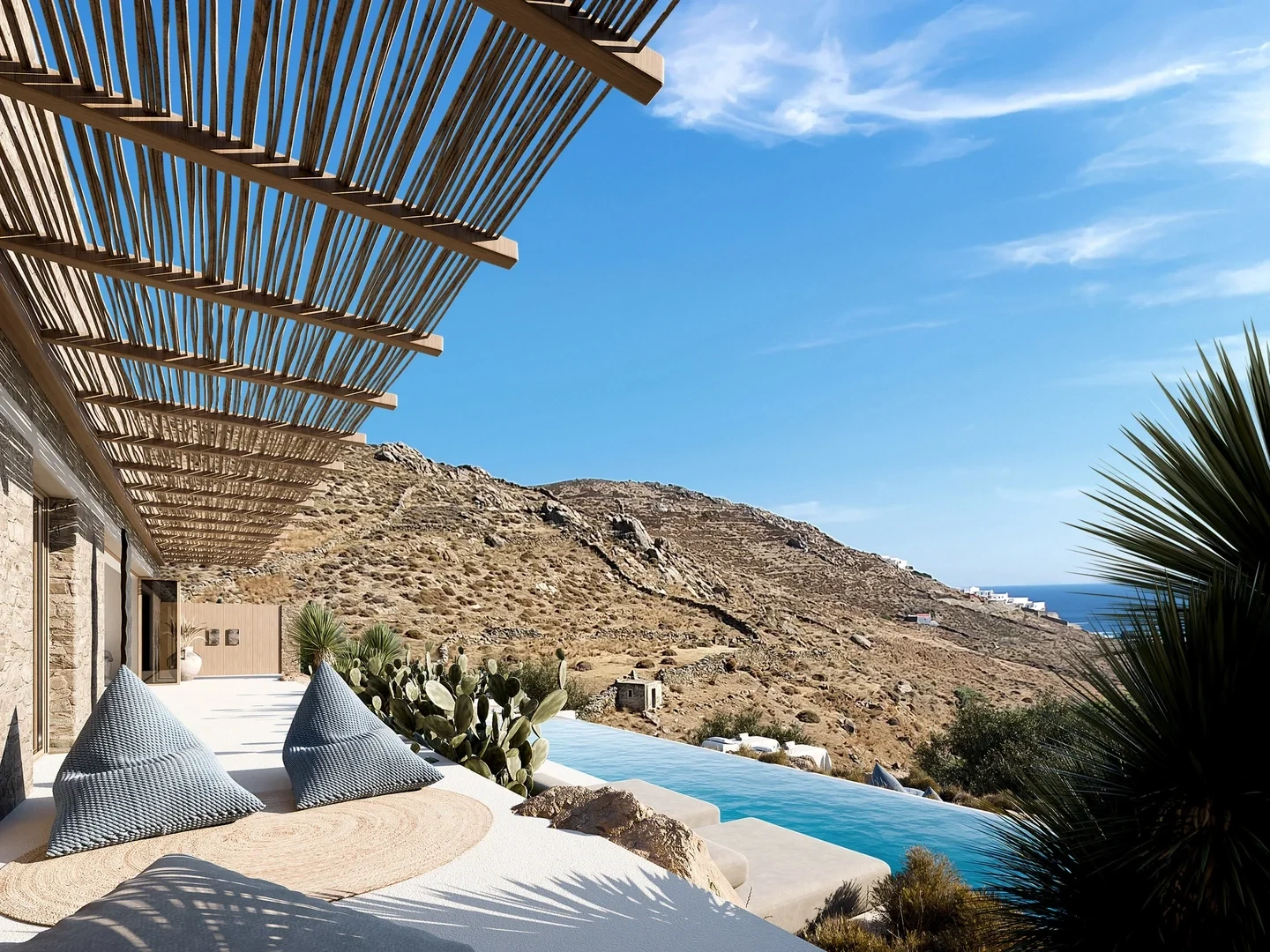 1 - venta villa vista al mar miconos - cícladas egeo meridional grecia