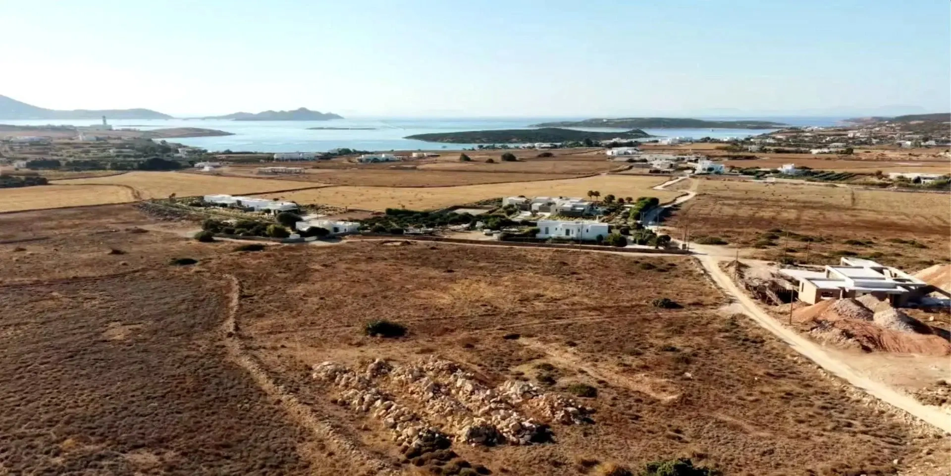 1 - sea view plot of land for sale in paros - cyclades south aegean greece