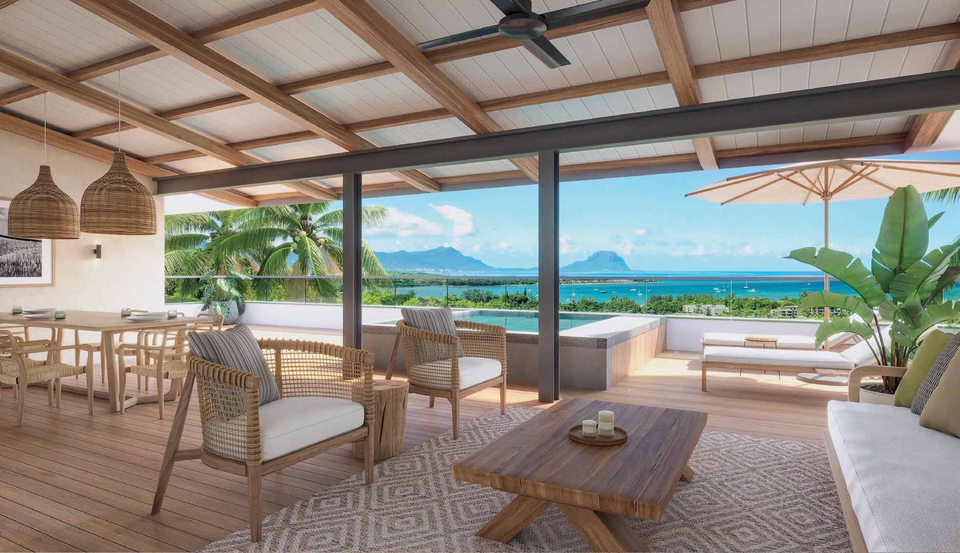 1 - venta apartamento vista al mar la preneuse rivière noire mauricio