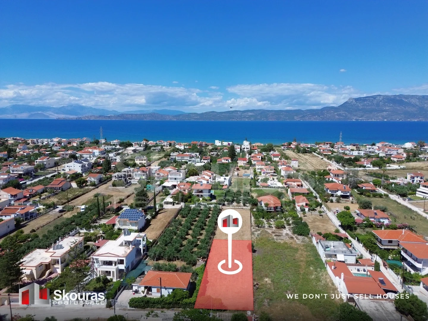 1 - waterfront plot of land for sale in léchaio peloponnese greece