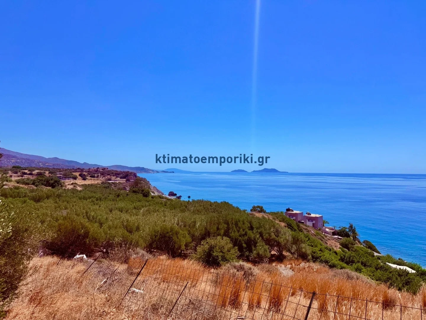 2 - vente terrain vue mer keramés crète grèce