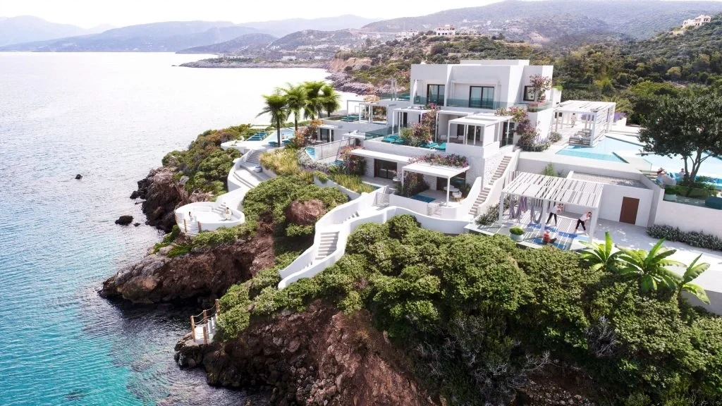 1 - vente commerce pieds dans l'eau agios nikolaos crète grèce