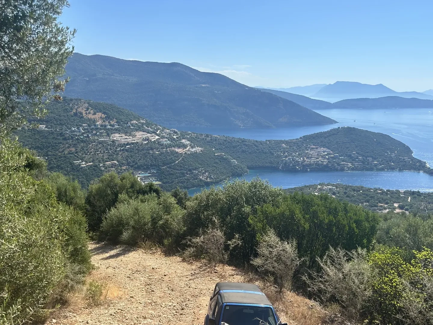 2 - vente terrain vue mer sívota îles ioniennes grèce