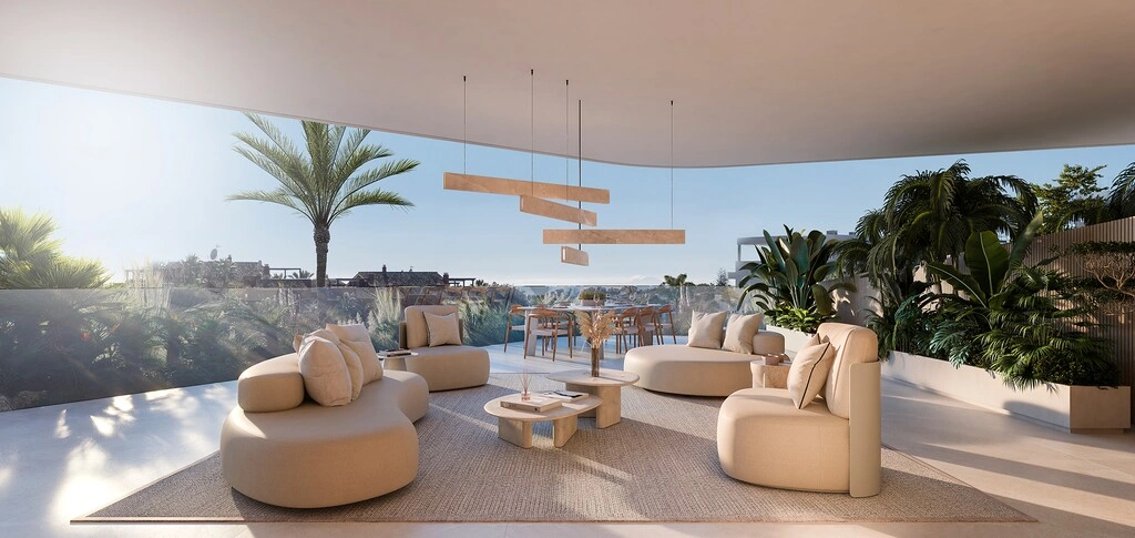 Apartamento vista al mar con piscina