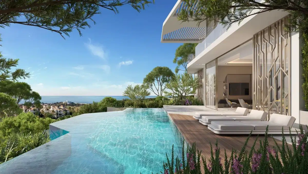 1 - verkoop huis uitzicht op zee benahavis - costa del sol andalusië spanje