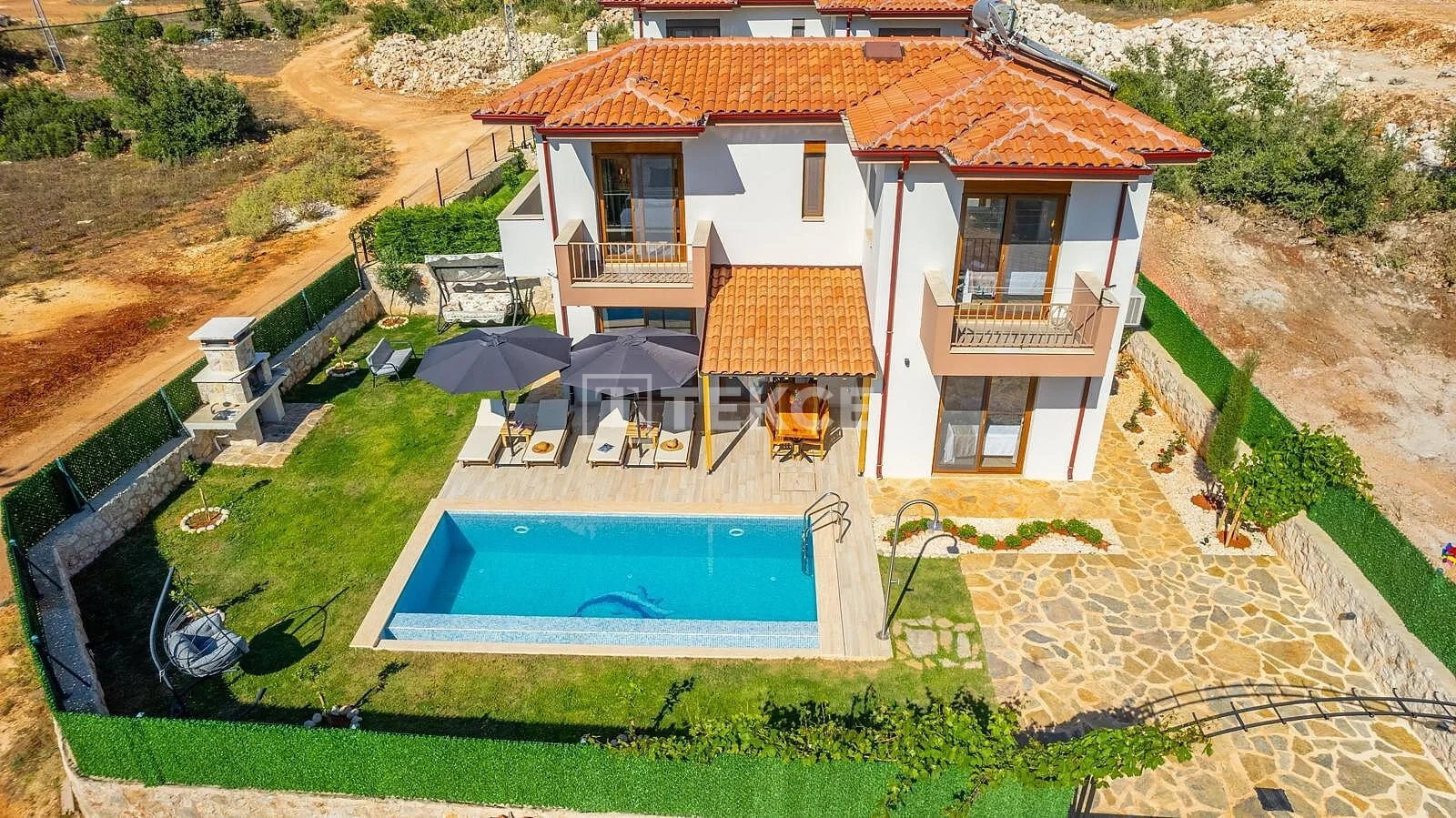 1 - продажа дом вид моря kas antalya турция