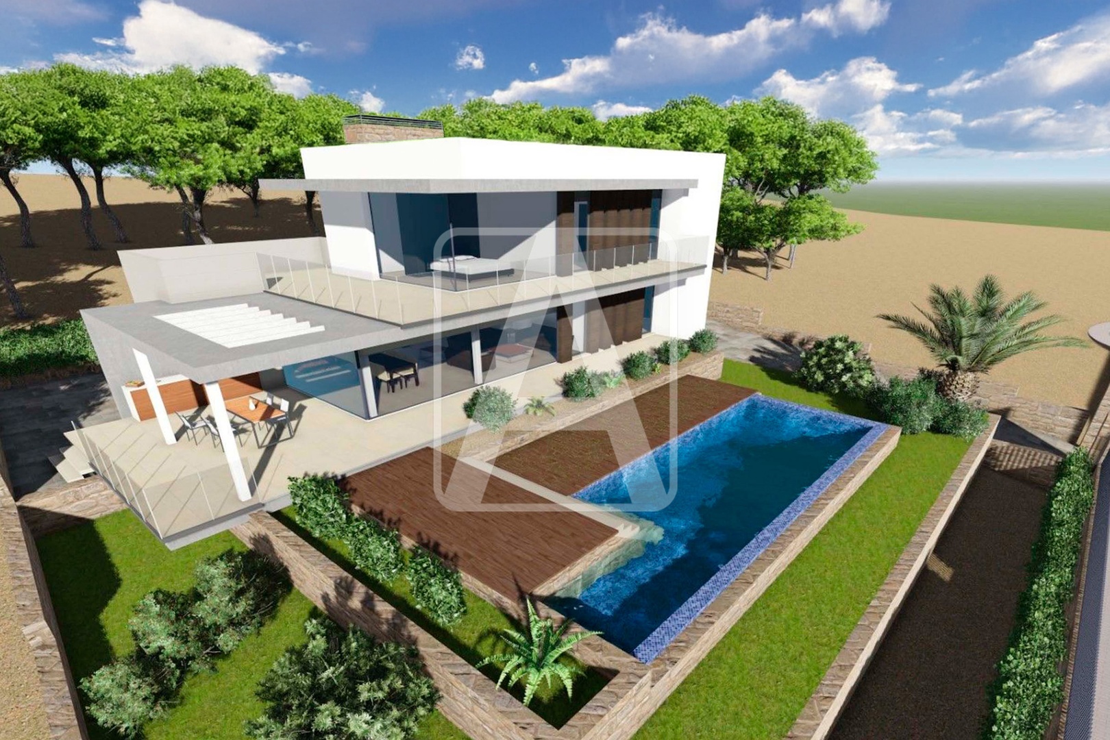 Casa con terrazza