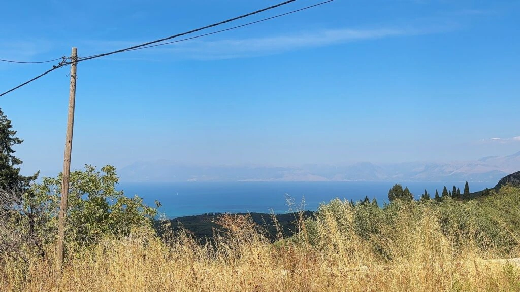 1 - vente terrain vue mer acharavi îles ioniennes grèce