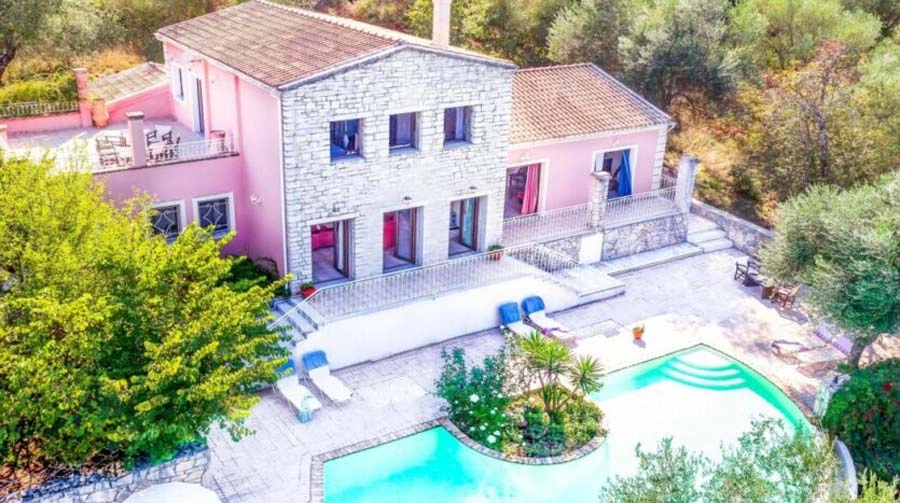 1 - vente villa vue mer corfu îles ioniennes grèce