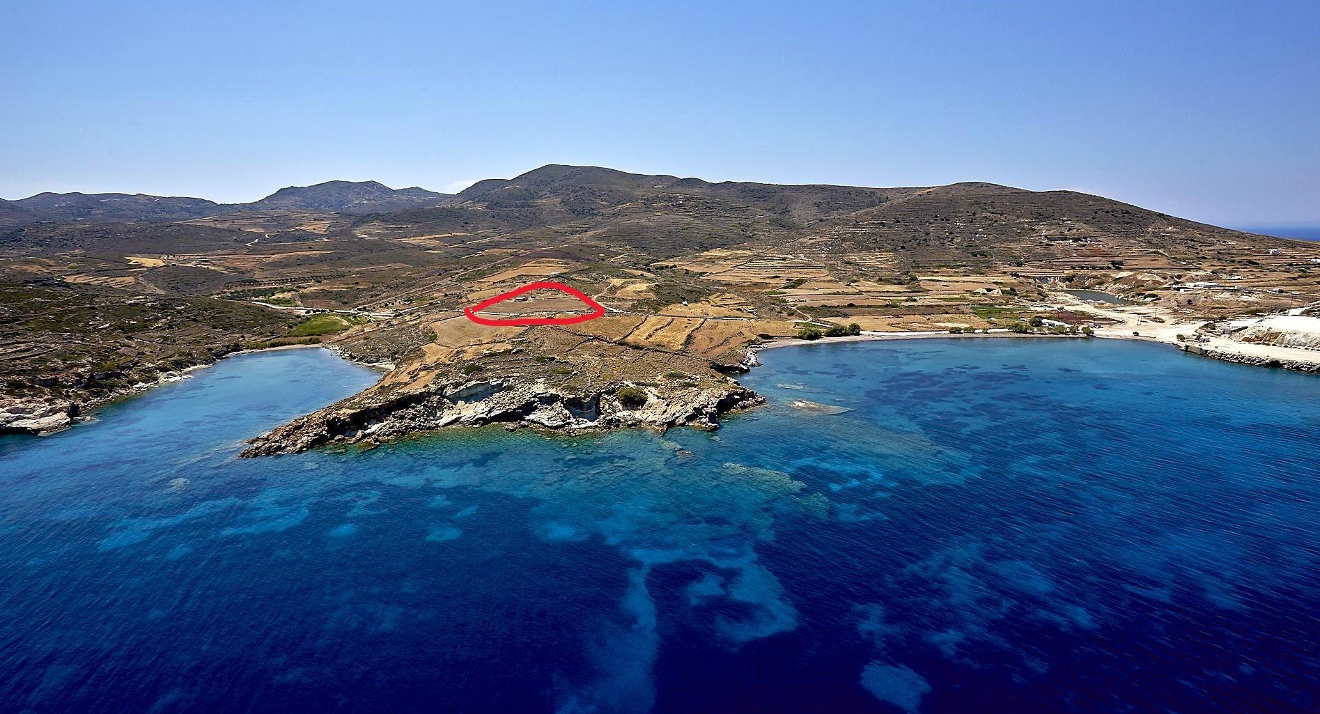 1 - venta terreno vista al mar kímolos - cícladas egeo meridional grecia