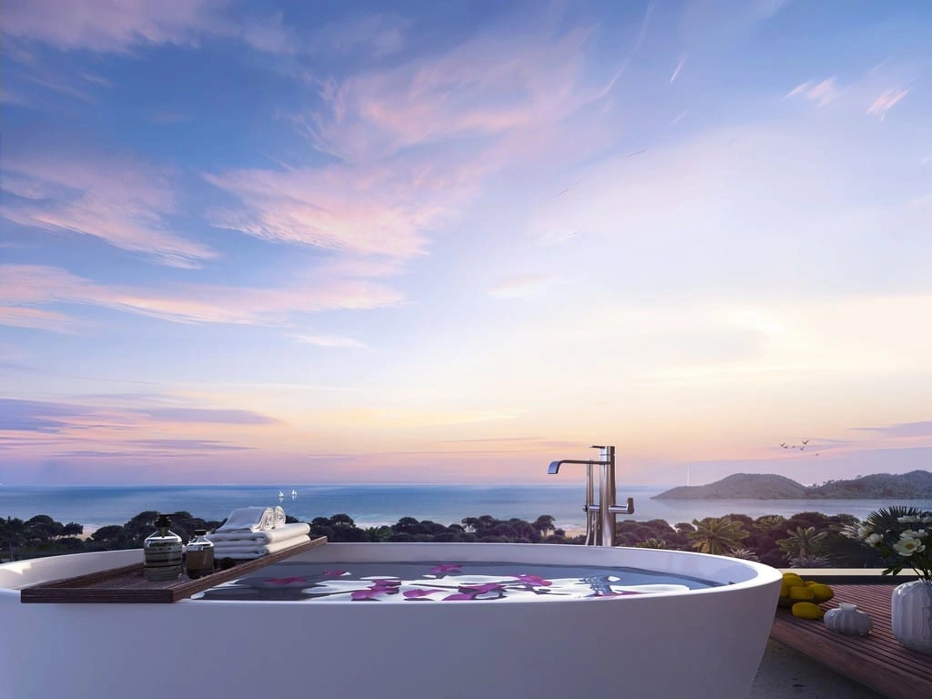 1 - vente appartement vue mer choeng thale phuket thaïlande