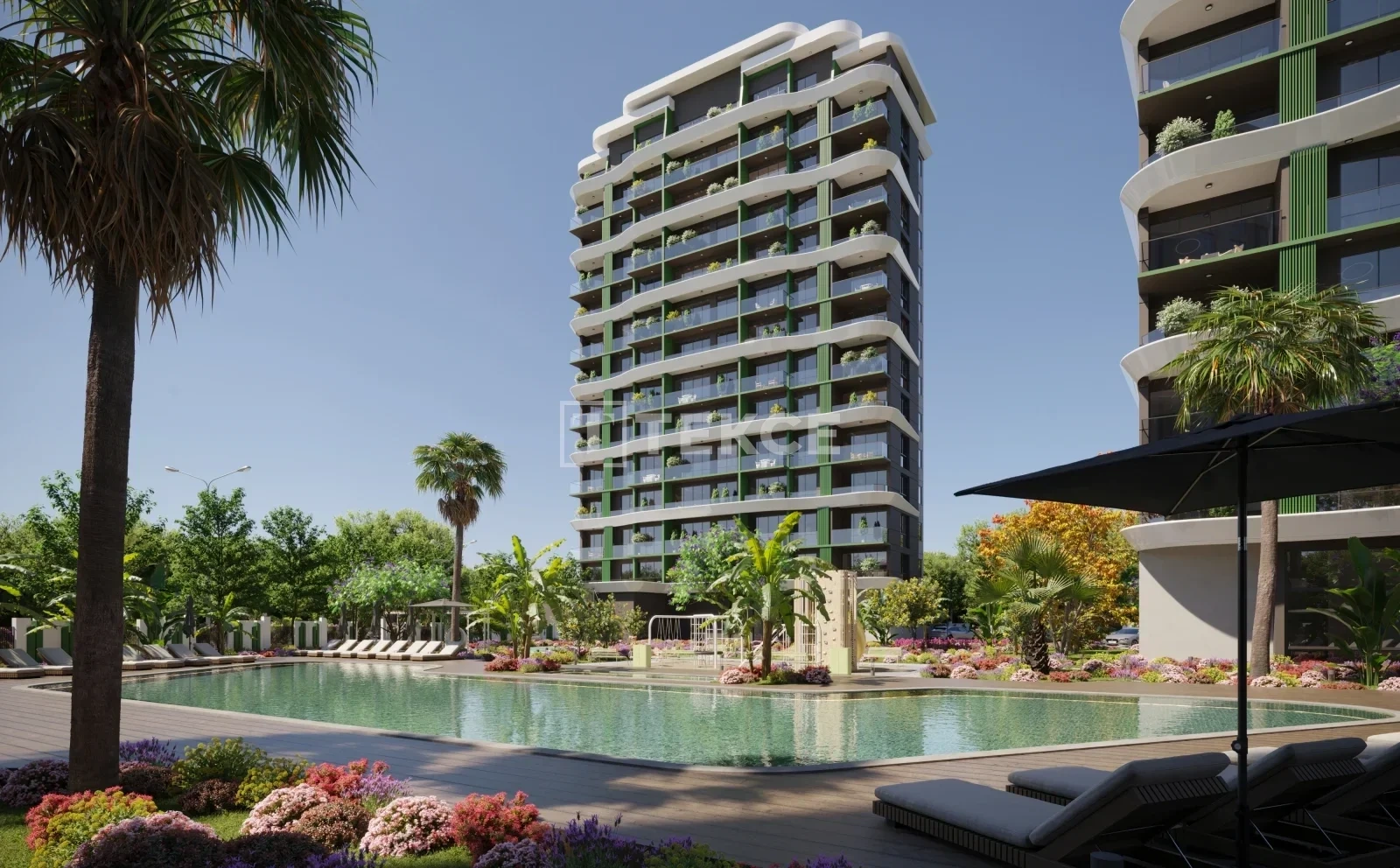 1 - продажа квартира вид моря mezitli mersin турция